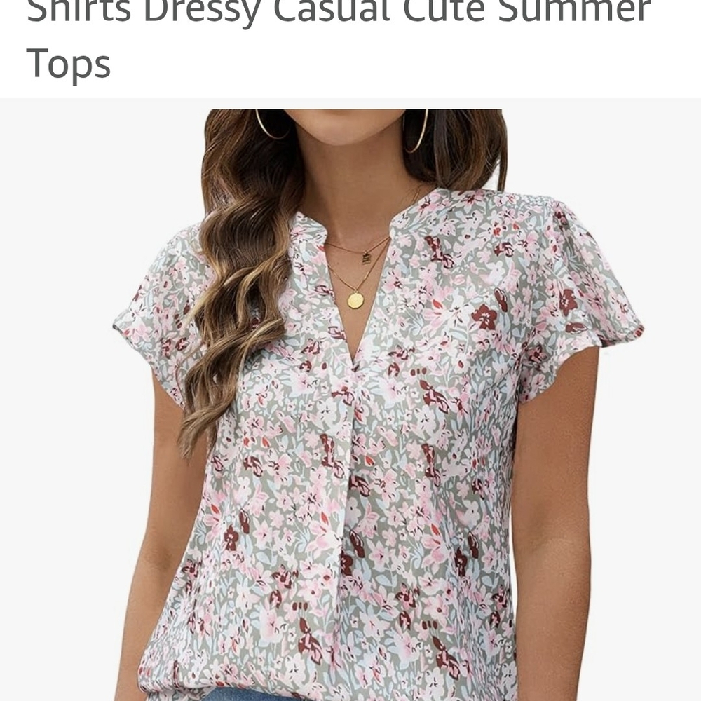Chic Floral V-Neck Blouse